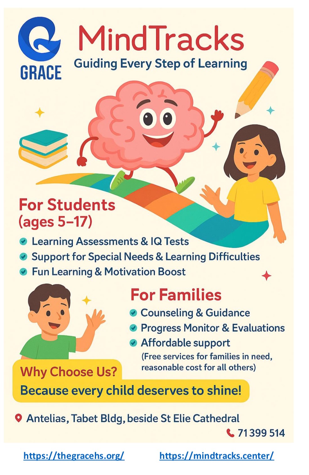 Collaboration with MindTracks Educational Center